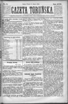 Gazeta Toruńska 1884, R. 18 nr 71