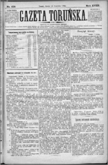 Gazeta Toruńska 1884, R. 18 nr 138