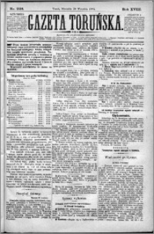 Gazeta Toruńska 1884, R. 18 nr 226