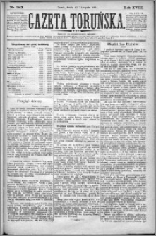 Gazeta Toruńska 1884, R. 18 nr 263