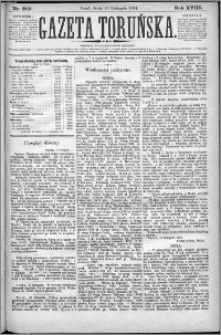 Gazeta Toruńska 1884, R. 18 nr 269