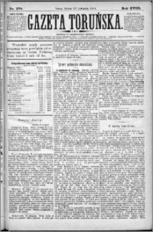 Gazeta Toruńska 1884, R. 18 nr 278
