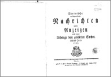 Thornische wöchentliche Nachrichten und Anzeigen nebst einem Anhange von gelehrten Sachen. Achtes Jahr 1767