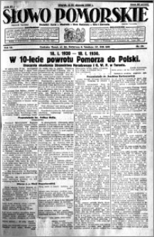 Słowo Pomorskie 1930.01.21 R.10 nr 16