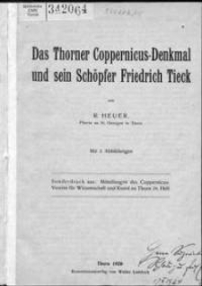 Das Thorner Coppernicus-Denkmal und sein Schöpfer Friedrich Tieck
