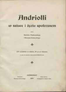 Andriolli w sztuce i życiu społecznem