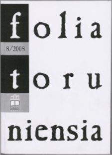 Folia Toruniensia 8 (2008)