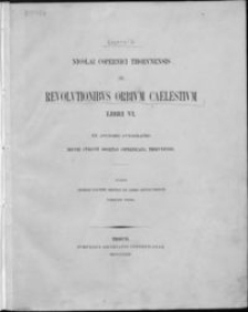 De revolutionibus orbium coelestium, libri VI