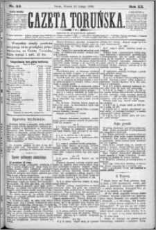 Gazeta Toruńska 1886, R. 20 nr 43