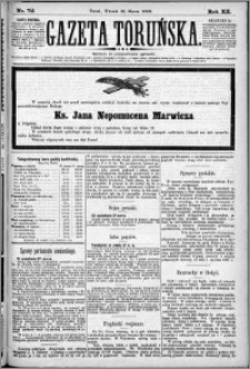 Gazeta Toruńska 1886, R. 20 nr 72