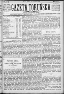 Gazeta Toruńska 1886, R. 20 nr 214