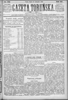 Gazeta Toruńska 1886, R. 20 nr 272