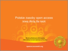 Polskie zasoby open access nową ofertą dla nauki