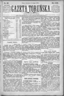 Gazeta Toruńska 1885, R. 19 nr 40
