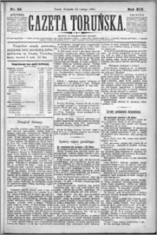 Gazeta Toruńska 1885, R. 19 nr 43