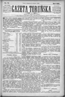 Gazeta Toruńska 1885, R. 19 nr 72