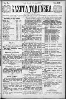 Gazeta Toruńska 1885, R. 19 nr 255