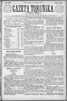 Gazeta Toruńska 1885, R. 19 nr 271