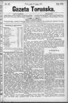 Gazeta Toruńska 1887, R. 21 nr 37
