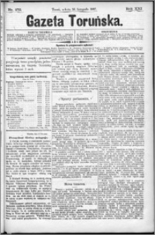 Gazeta Toruńska 1887, R. 21 nr 272