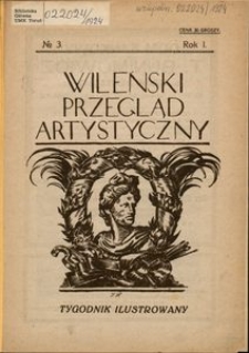 Wileński Przegląd Artystyczny 1924, R. 1 no 3