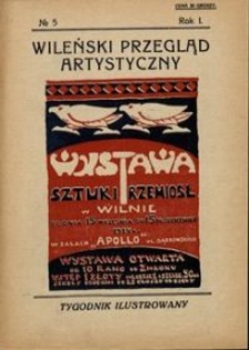 Wileński Przegląd Artystyczny 1924, R. 1 no 5