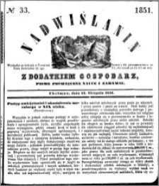 Nadwiślanin, 1851.08.13 R. 2 nr 33