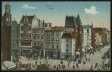 Toruń – narożnik Rynku Staromiejskiego i ulicy Szerokiej