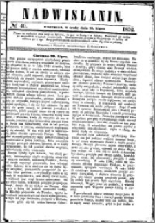 Nadwiślanin, 1852.07.21 R. 3 nr 40