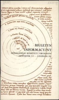 Biuletyn informacyjny Społecznego Komitetu Obchodów “Kopernik 515 – Lidzbark 88”