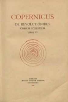 De revolutionibus orbium cœlestium libri VI