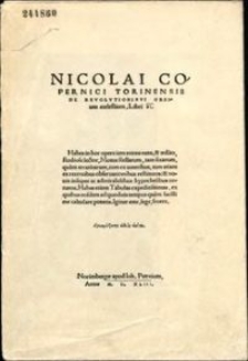 De revolutionibus orbium cœlestium, libri VI
