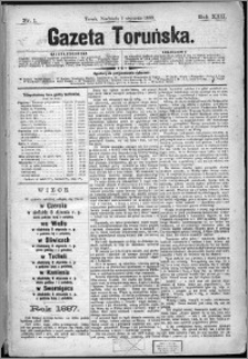 Gazeta Toruńska 1888, R. 22 nr 1
