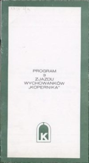 Program 3. Zjazdu wychowanków „Kopernika” : Łódź, 10-11 czerwca 1972 r.