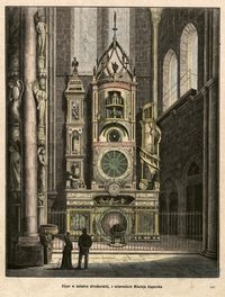 Zegar w katedrze strasburskiej z wizerunkiem Mikołaja Kopernika