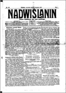Nadwiślanin. Gazeta Ziemi Chełmińskiej, 1919.11.06 R. 1 nr 110