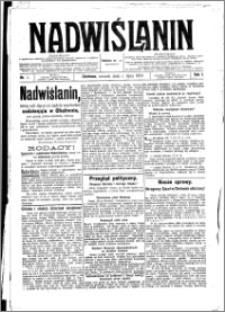 Nadwiślanin. Gazeta Ziemi Chełmińskiej, 1919.07.01 R. 1 nr 1