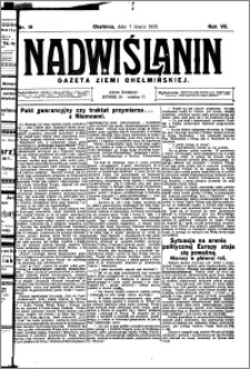 Nadwiślanin. Gazeta Ziemi Chełmińskiej, 1925.03.07 R. 7 nr 19