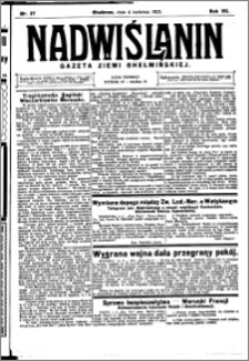 Nadwiślanin. Gazeta Ziemi Chełmińskiej, 1925.04.04 R. 7 nr 27