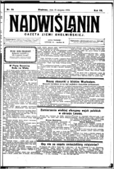 Nadwiślanin. Gazeta Ziemi Chełmińskiej, 1925.08.15 R. 7 nr 64