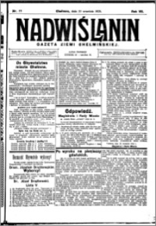 Nadwiślanin. Gazeta Ziemi Chełmińskiej, 1925.09.30 R. 7 nr 77