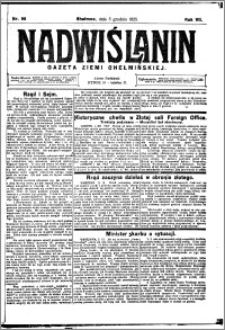 Nadwiślanin. Gazeta Ziemi Chełmińskiej, 1925.12.05 R. 7 nr 96