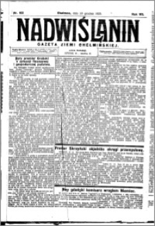Nadwiślanin. Gazeta Ziemi Chełmińskiej, 1925.12.30 R. 7 nr 102