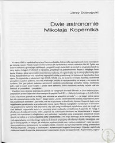 Dwie astronomie Mikołaja Kopernika