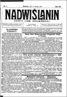 Nadwiślanin. Gazeta Ziemi Chełmińskiej, 1926.01.13 R. 8 nr 4