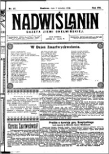 Nadwiślanin. Gazeta Ziemi Chełmińskiej, 1926.04.03 R. 8 nr 27