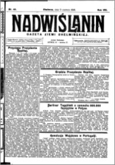 Nadwiślanin. Gazeta Ziemi Chełmińskiej, 1926.06.09 R. 8 nr 46