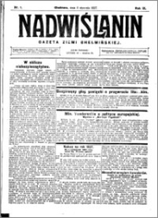 Nadwiślanin. Gazeta Ziemi Chełmińskiej, 1927.01.05 R. 9 nr 1