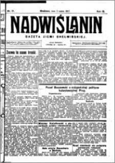 Nadwiślanin. Gazeta Ziemi Chełmińskiej, 1927.03.02 R. 9 nr 17