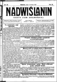 Nadwiślanin. Gazeta Ziemi Chełmińskiej, 1927.04.02 R. 9 nr 26